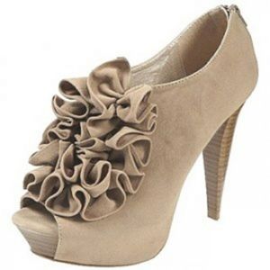 Charlotte Russe Peep Toe Ruffle pumps